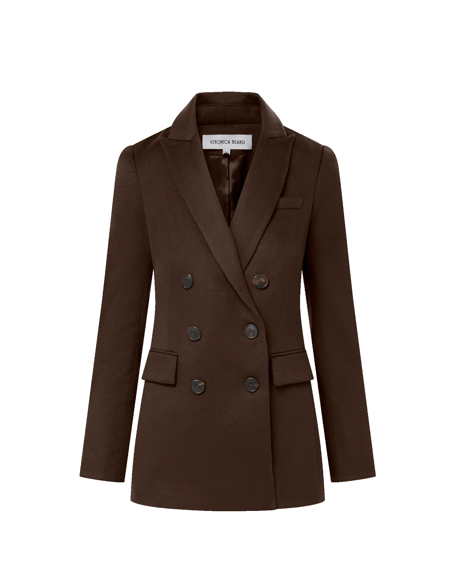 Veronica Beard Ellette Cashmere Dickey Jacket - Dark Chocolate