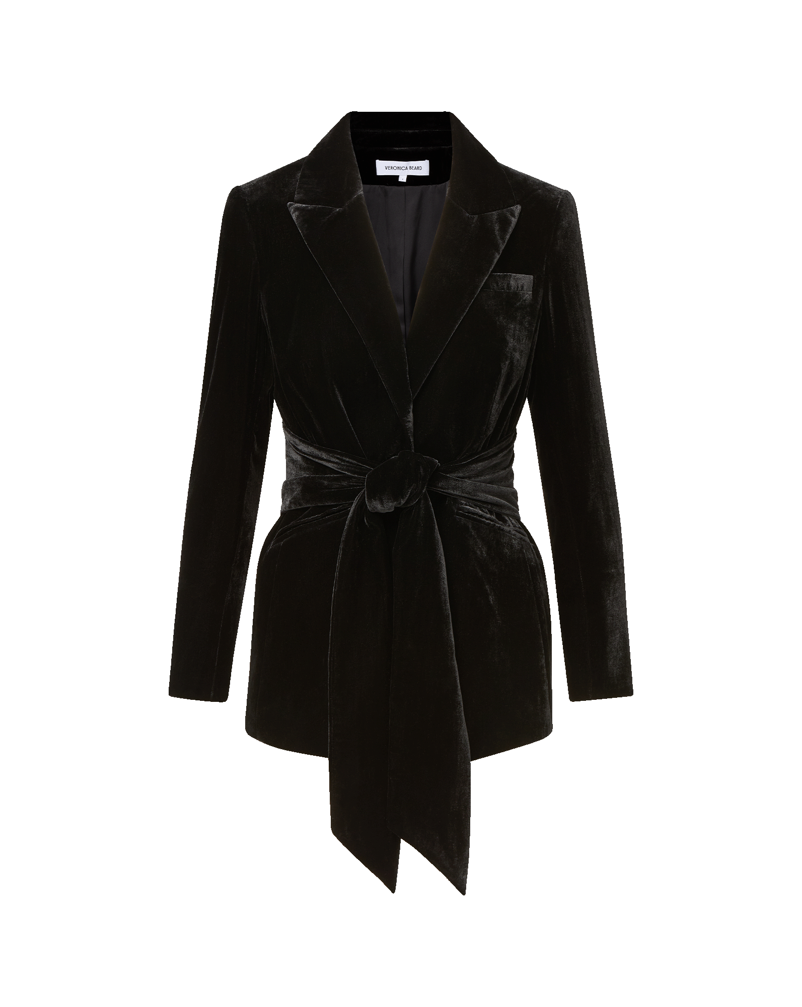 Issel Velvet Blazer in Black | Veronica Beard