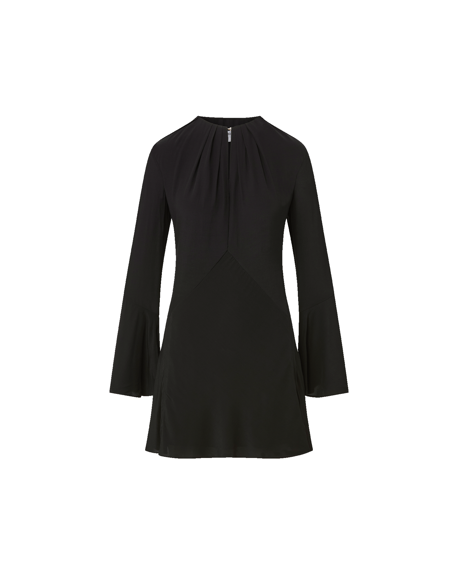 Ezri Long-Sleeve Mini Dress in Black