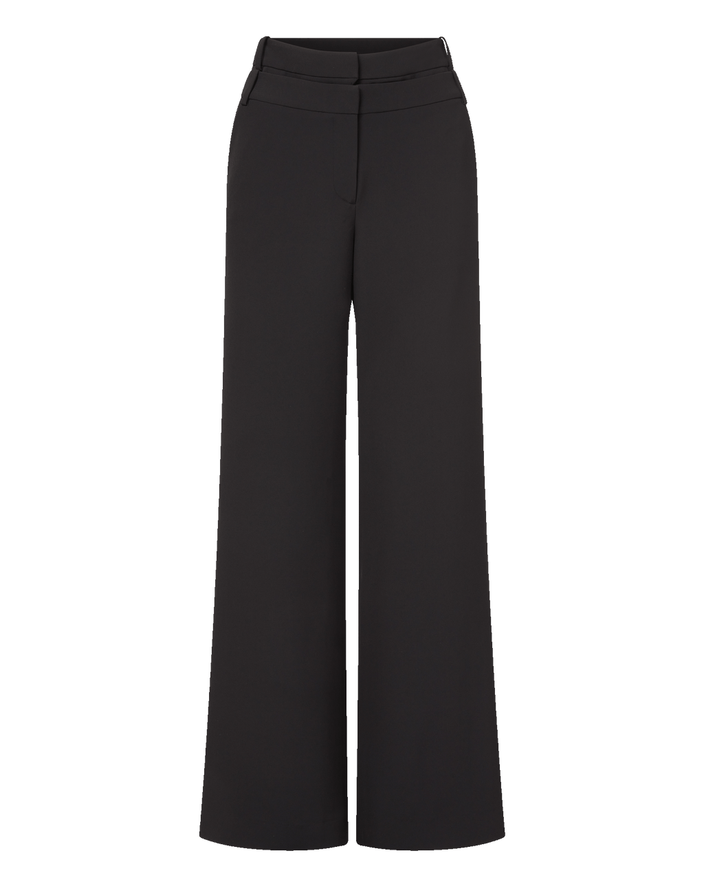 Veronica Beard Tonelli Double-Waistband Pant - Black