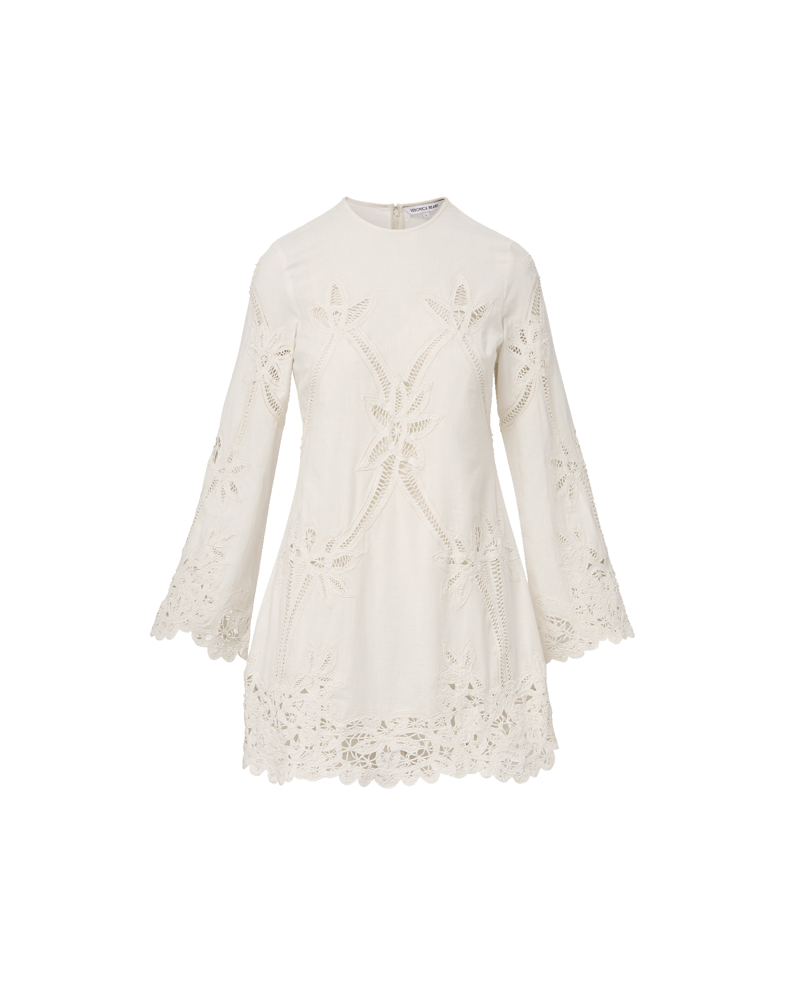 Veronica Beard Amberg Lace Mini Dress | Dove White | Size 2 Veronica Beard Amberg Lace Mini Dress | Dove White | Size 2