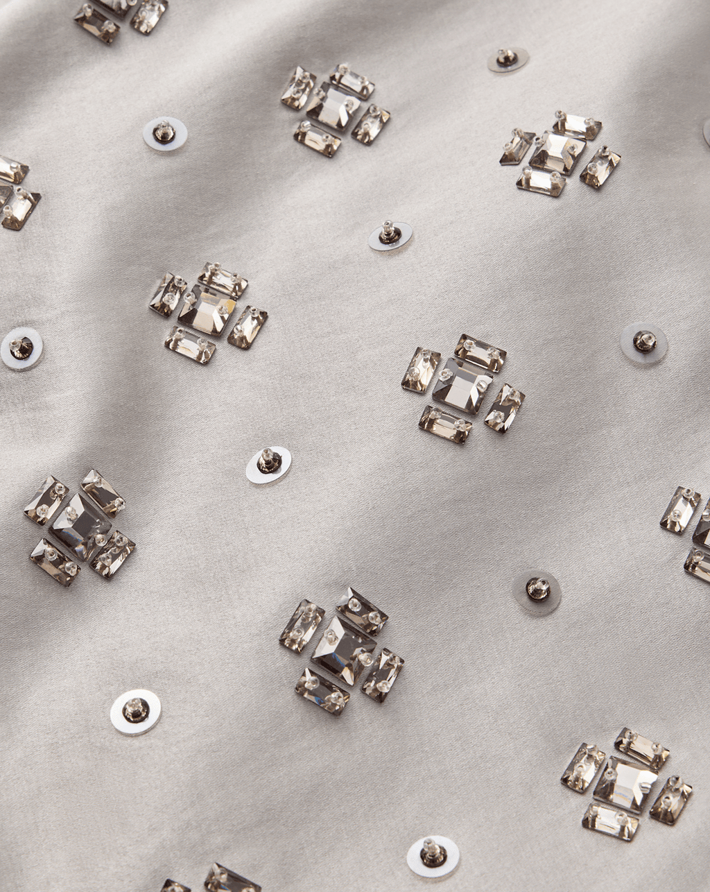 Veronica Beard Olenna Embellished Mini Skirt - Silver