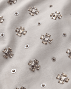 Veronica Beard Olenna Embellished Mini Skirt - Silver