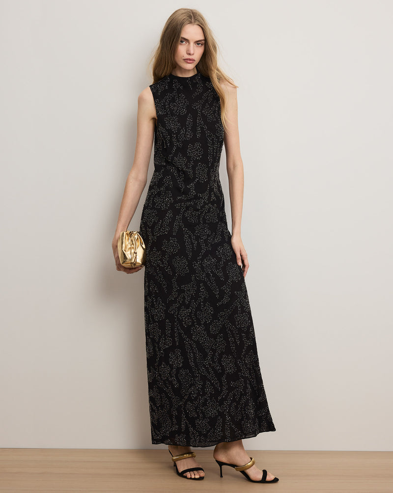 off shoulder tiered maxi dress A-Line Lace Off-the-Shoulder Tiered Long Prom Dress with Slit main image 1