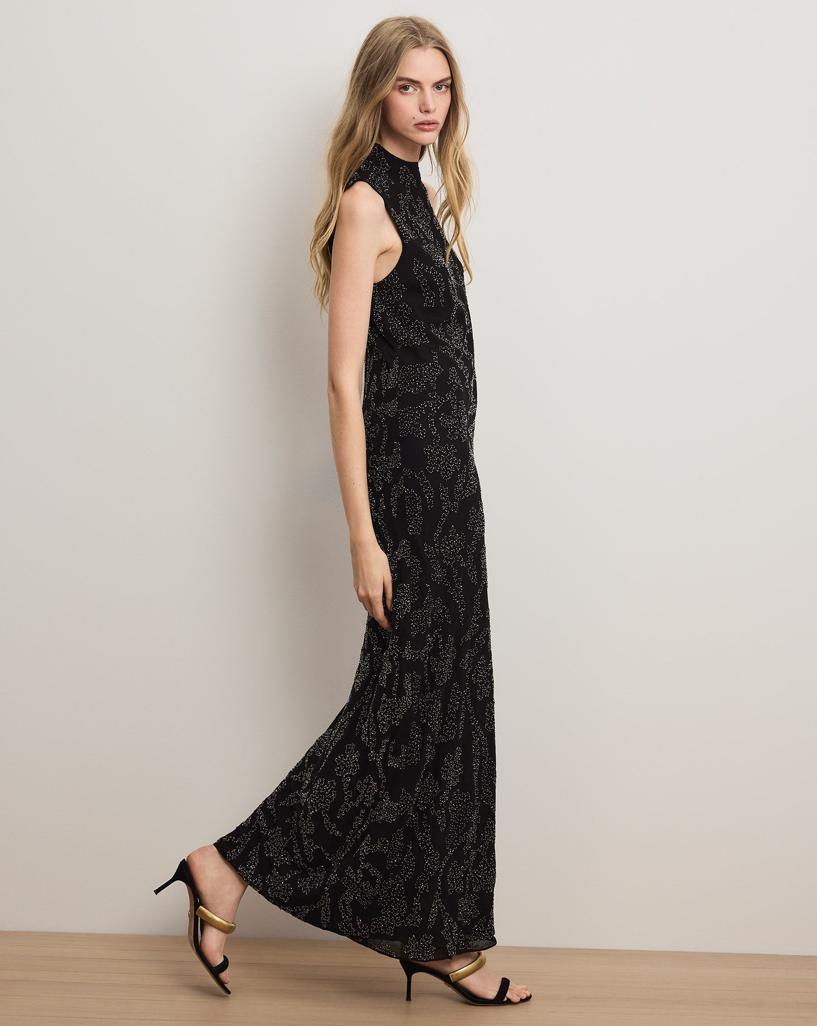Veronica Beard Sylven Beaded Maxi Dress | Black | Size 14 Veronica Beard Sylven Beaded Maxi Dress | Black | Size 14
