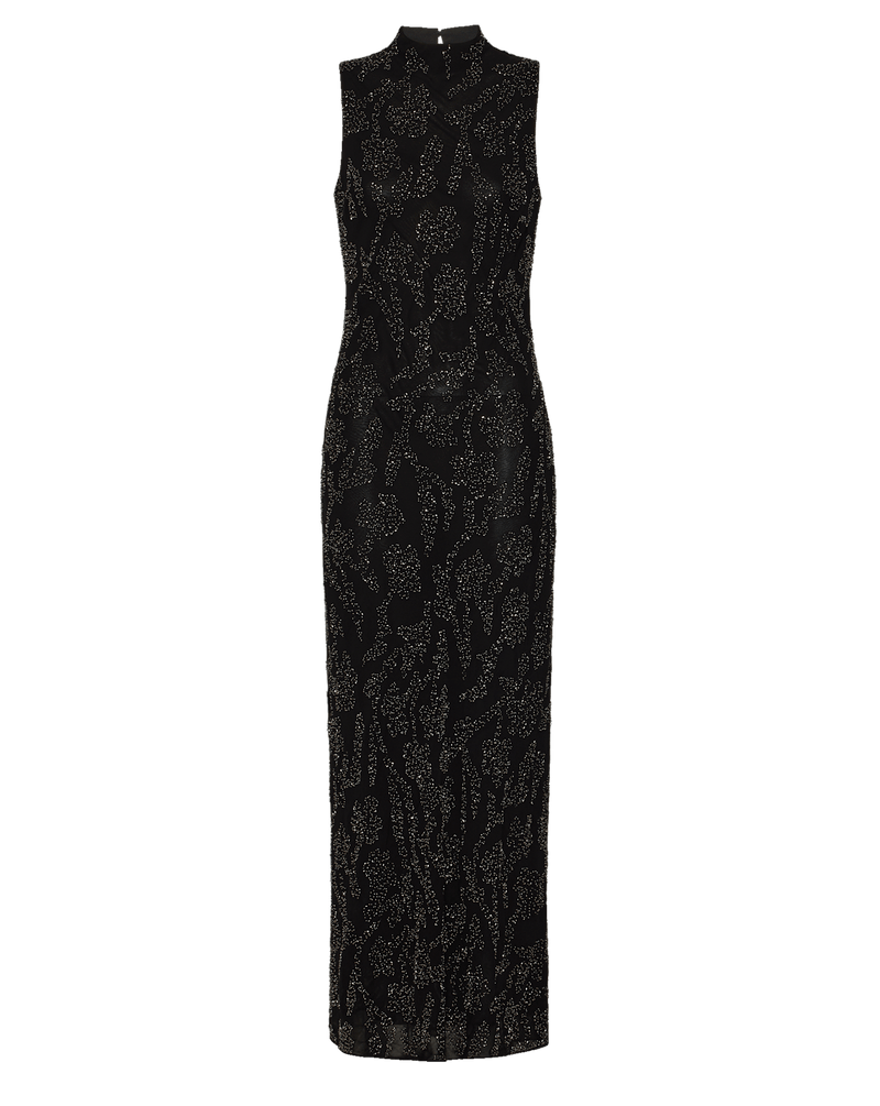 veronica beard halter dress Ayanna Halter Maxi Dress in Black Paisley Multi