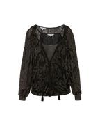 Veronica Beard Marlena Beaded Blouse - Black
