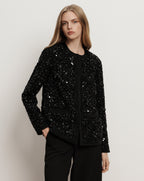 Veronica Beard Rosine Embellished Jacket - Black