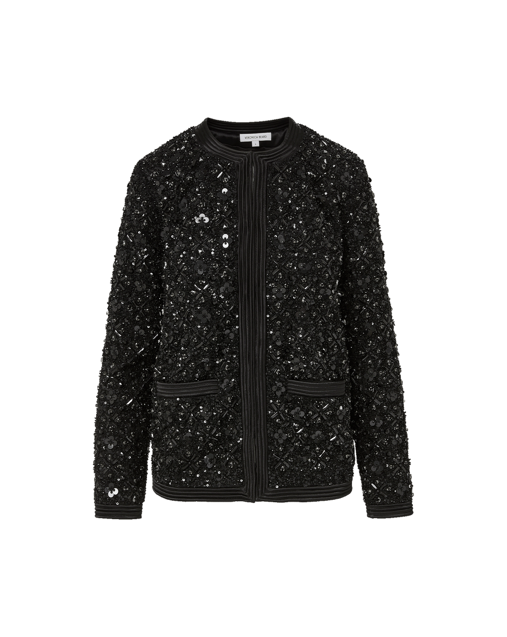 Veronica Beard Rosine Embellished Jacket Black