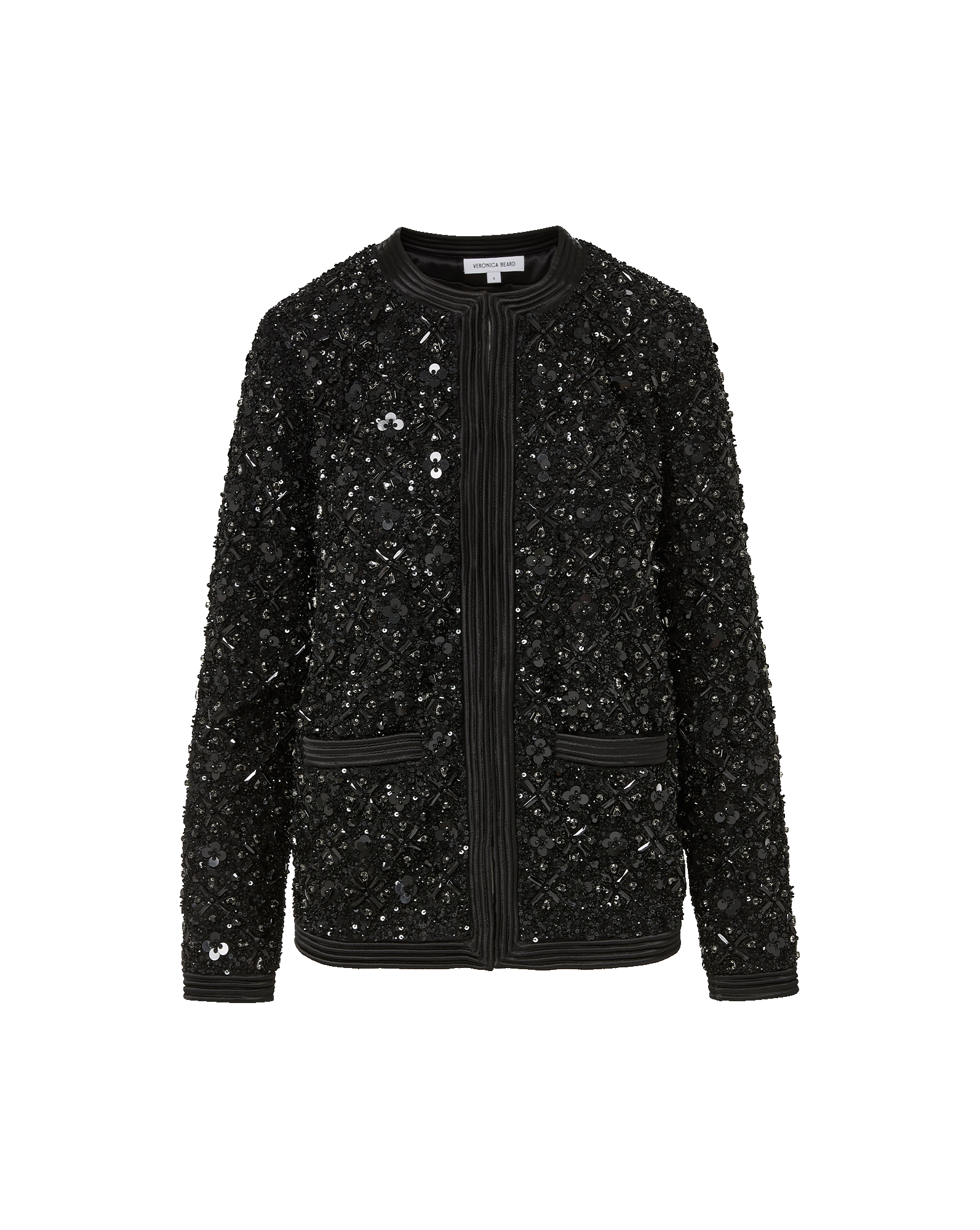 Veronica Beard Rosine Embellished Jacket Black