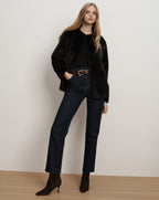 Veronica Beard Arch Leather Belt - Espresso
