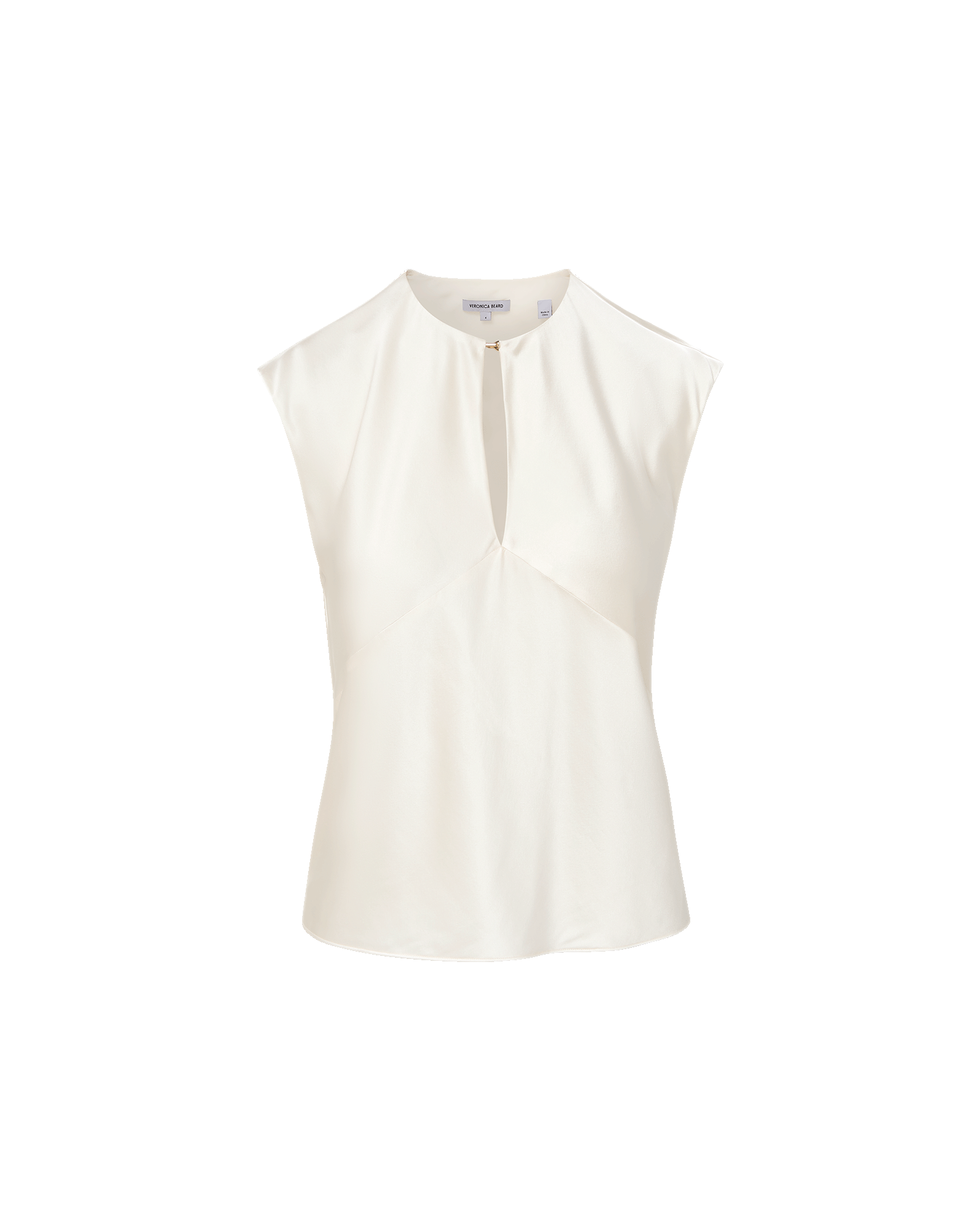Veronica Beard Sparrow Silk Blouse - Dove White