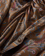 Veronica Beard Irma Stretch-Silk Midi Dress - Walnut Multi