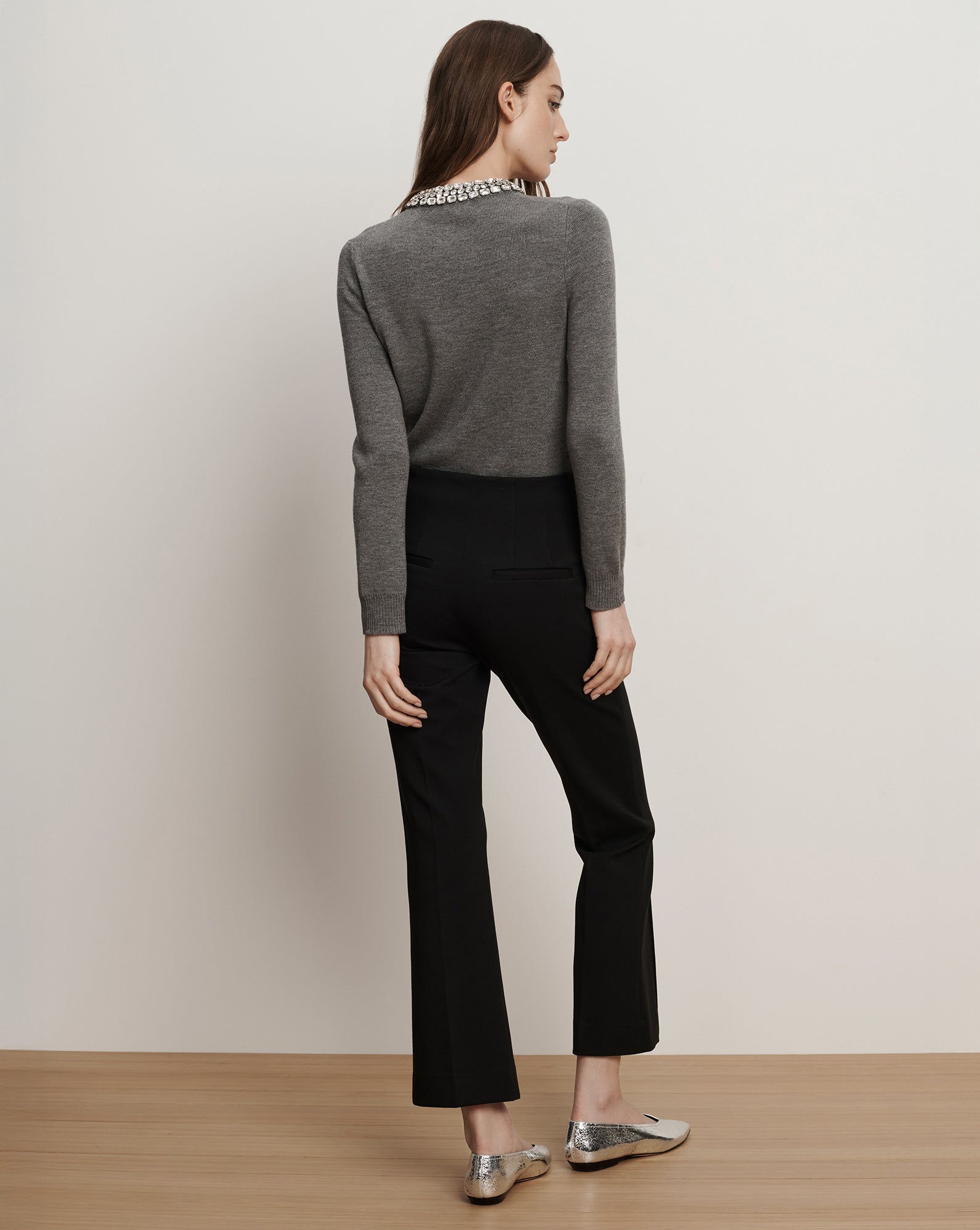Veronica Beard Kean Slim-Leg Pant - Black