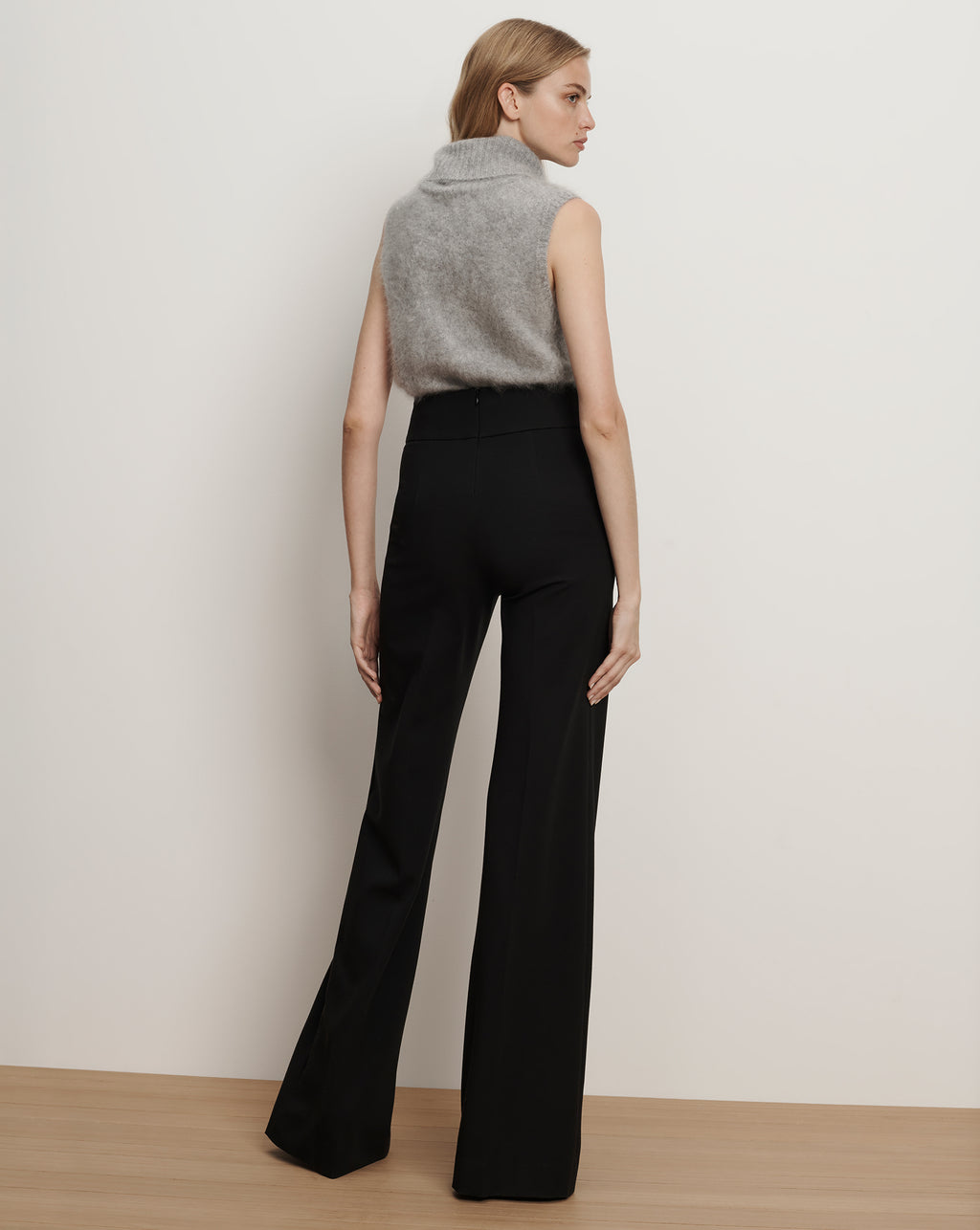 Veronica Beard Kalinda Wide-Leg Ponte Pant - Black