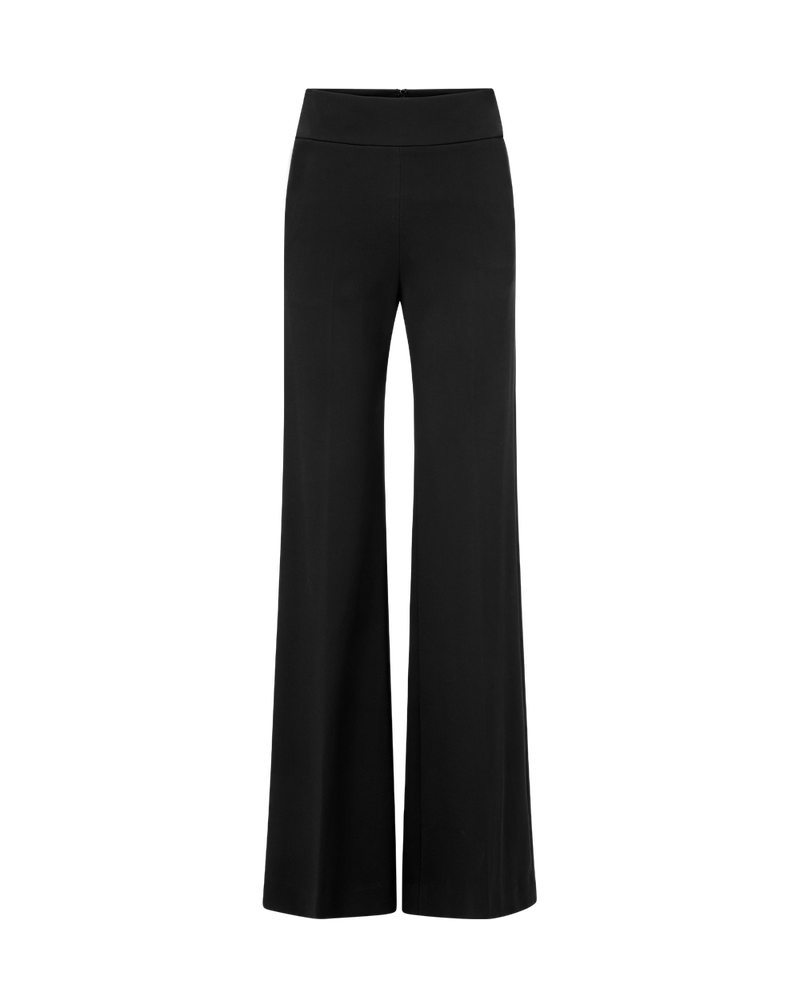 Veronica Beard Kalinda Wide-Leg Ponte Pant - Black