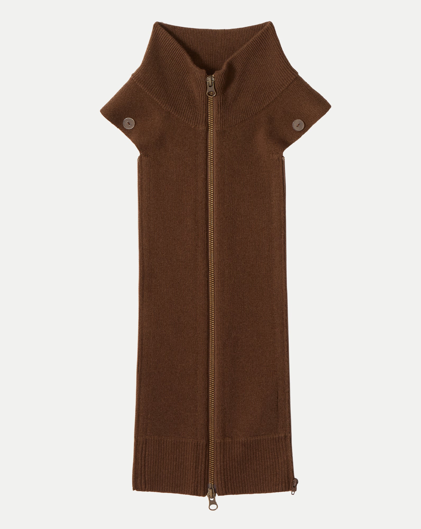 Veronica Beard Uptown Cashmere Dickey - Walnut