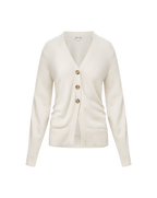 Veronica Beard Lamotte Cashmere Cardigan - Ivory