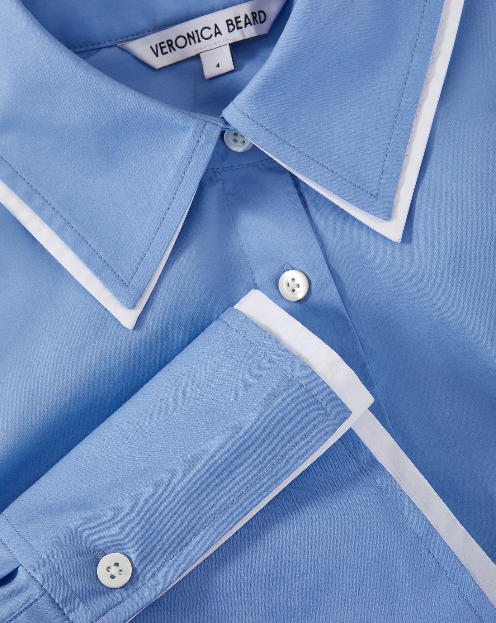 Veronica Beard Bonnie Button-Down Shirt - Cadet