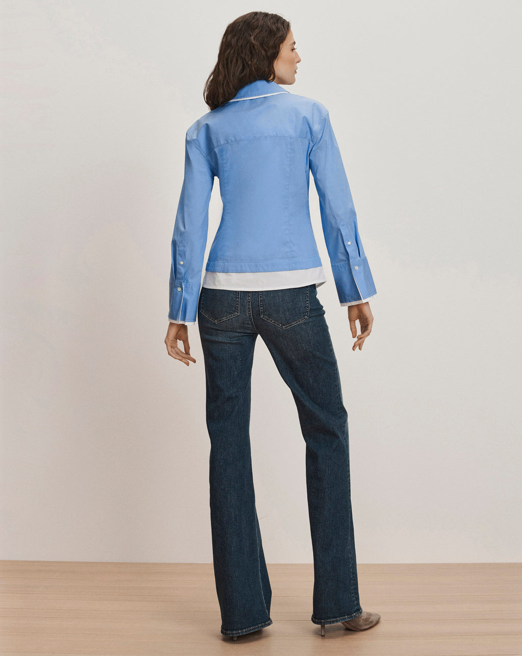 Veronica Beard Bonnie Button-Down Shirt - Cadet