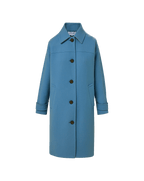 Veronica Beard Laurent Cocoon Dickey Coat Blue Jasper