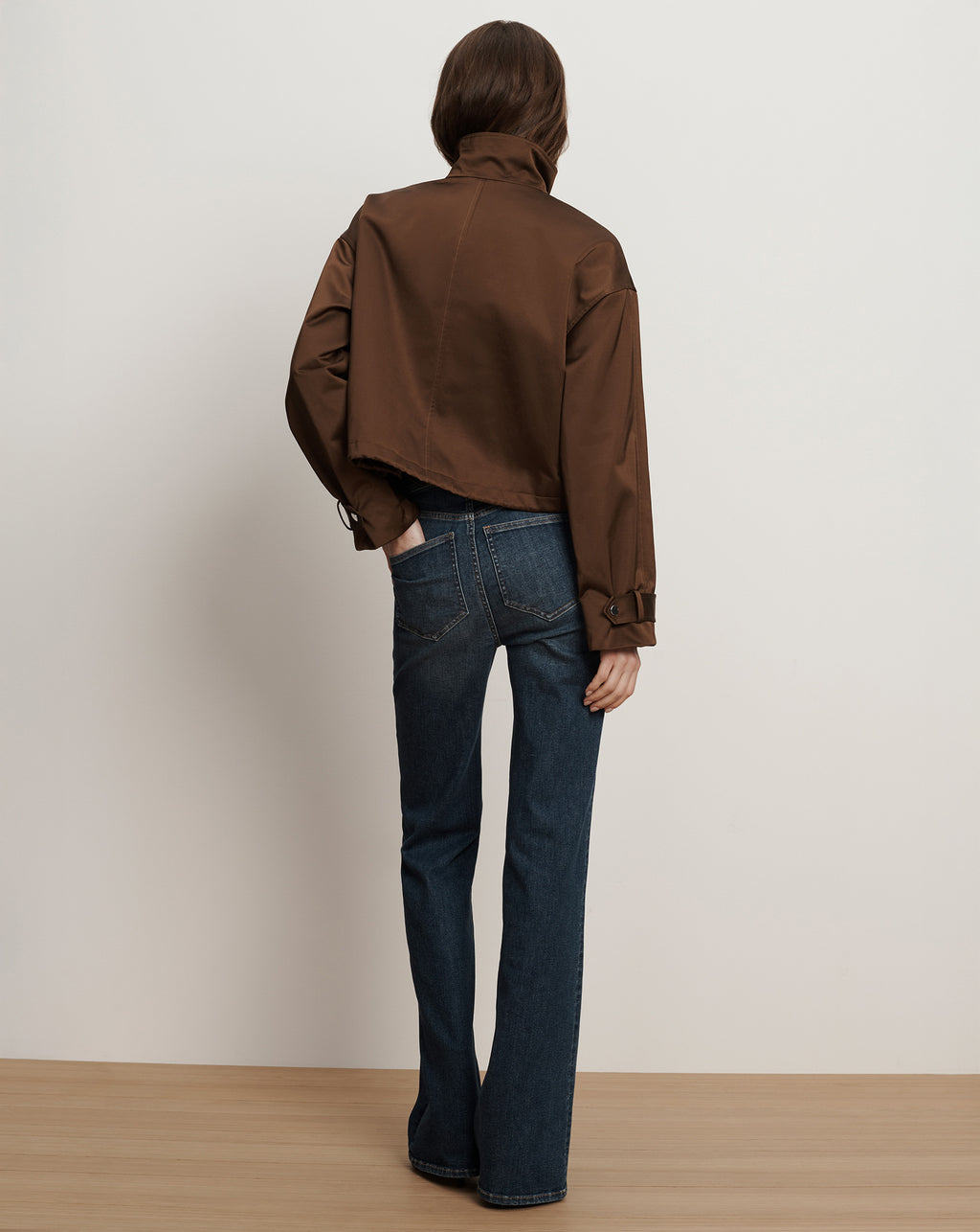 Veronica Beard Bateman Cropped Jacket - Walnut