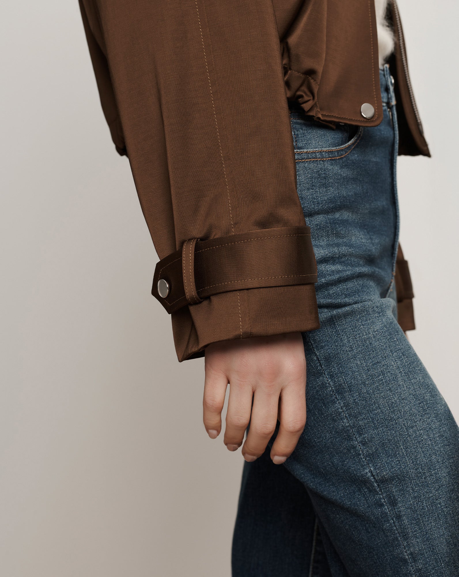 Veronica Beard Bateman Cropped Jacket - Walnut