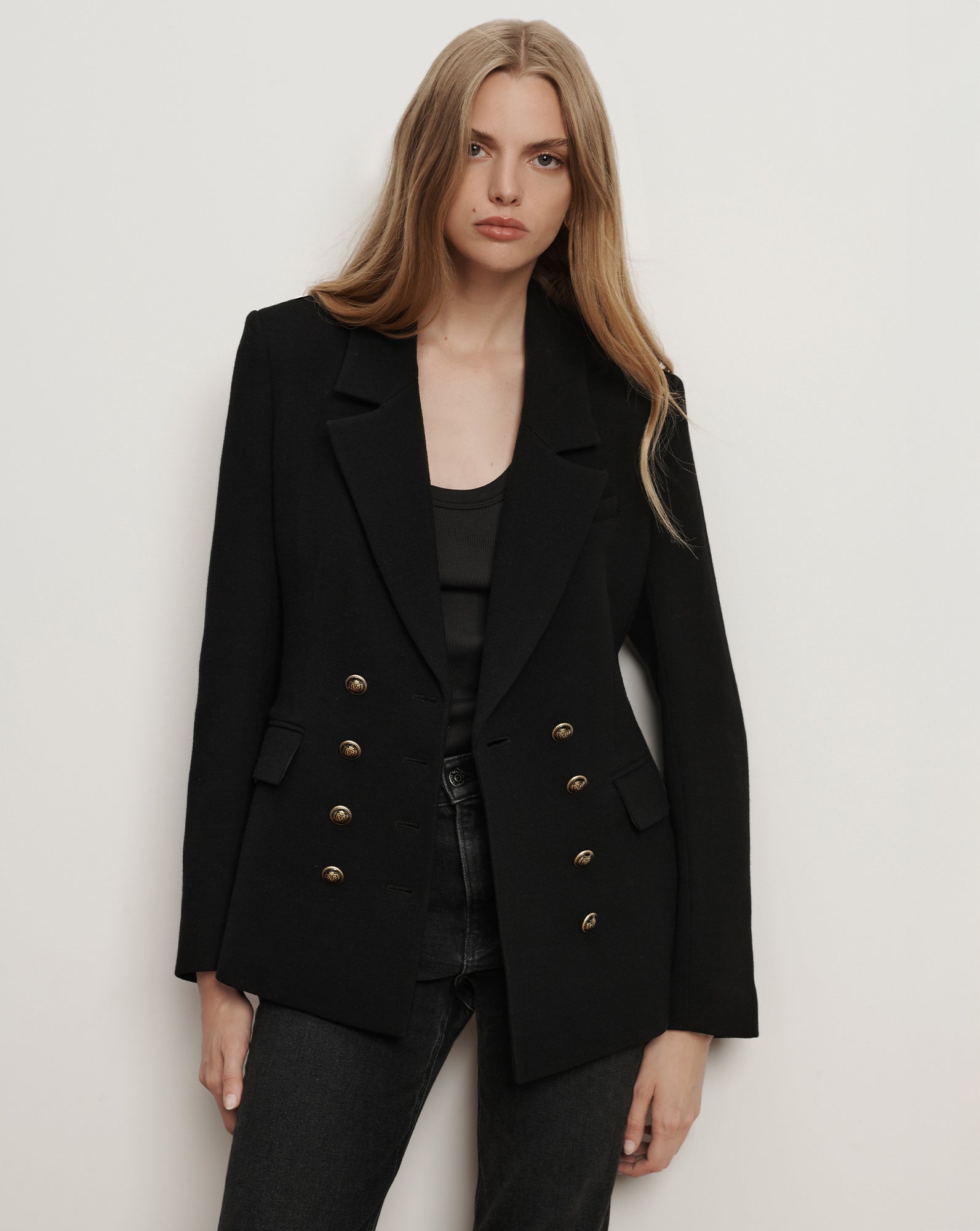 完売品✨️laubeblanc Double breasted Blazei Double breasted Blazer – L'AUBE BLANC