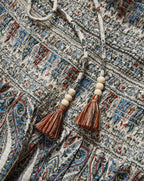 Veronica Beard Damsey Smocked Halter Top - Ecru Multi
