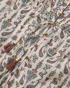 Veronica Beard Vani Paisley Midi Dress - Ecru Multi