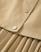 Veronica Beard Patricka Layered Midi Skirt - Sand