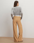 Veronica Beard Eugene Wide-Leg Pant - Khaki
