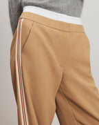 Veronica Beard Eugene Wide-Leg Pant - Khaki