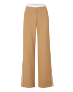 Veronica Beard Eugene Wide-Leg Pant - Khaki