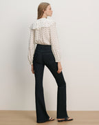 Veronica Beard Gomez Ruffled Blouse - Ecru Multi