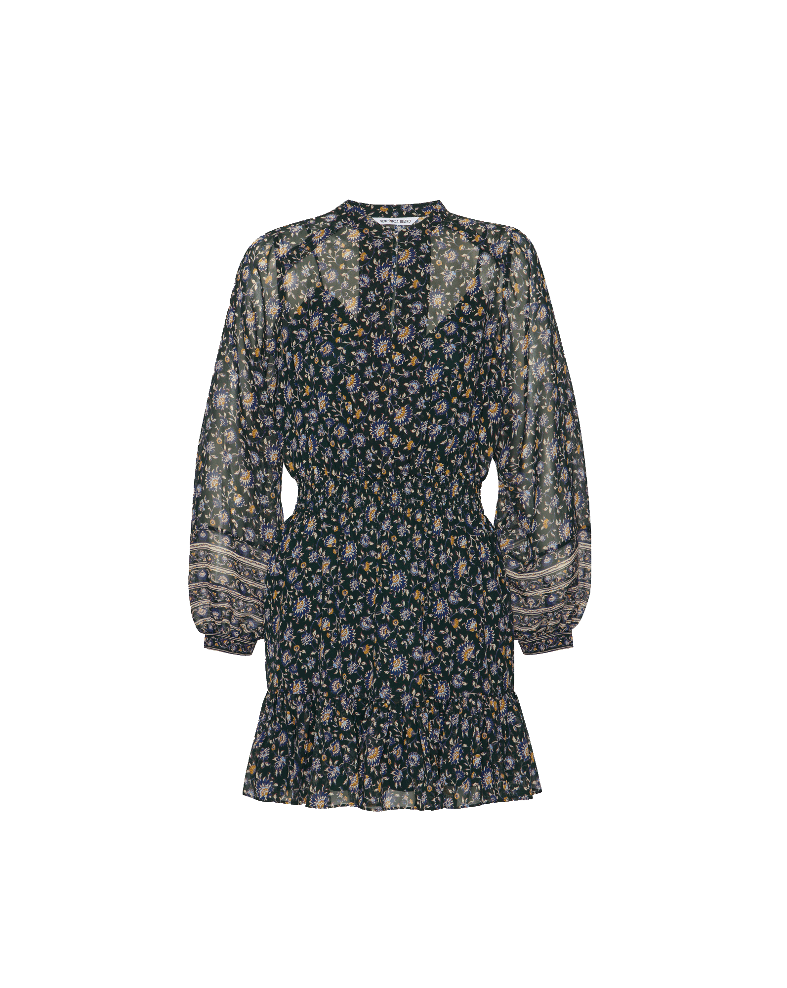 Veronica Beard Mirabel Silk Mini Dress | Dark Hunter Green Multi | Size 12 Veronica Beard Mirabel Silk Mini Dress | Dark Hunter Green Multi | Size 12