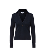 Veronica Beard Rouni Merino Wool Pullover - Navy