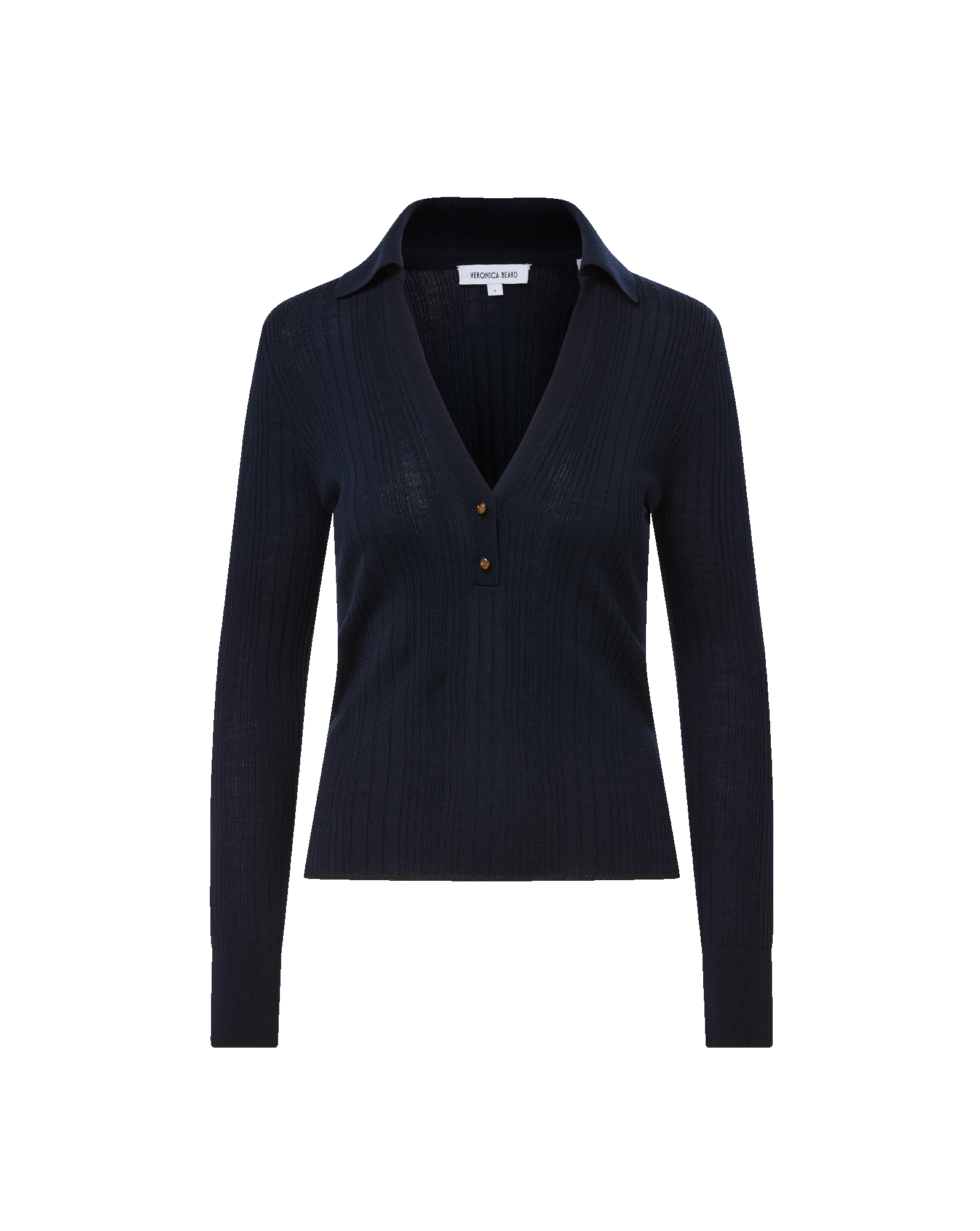 Veronica Beard Rouni Merino Wool Pullover - Navy