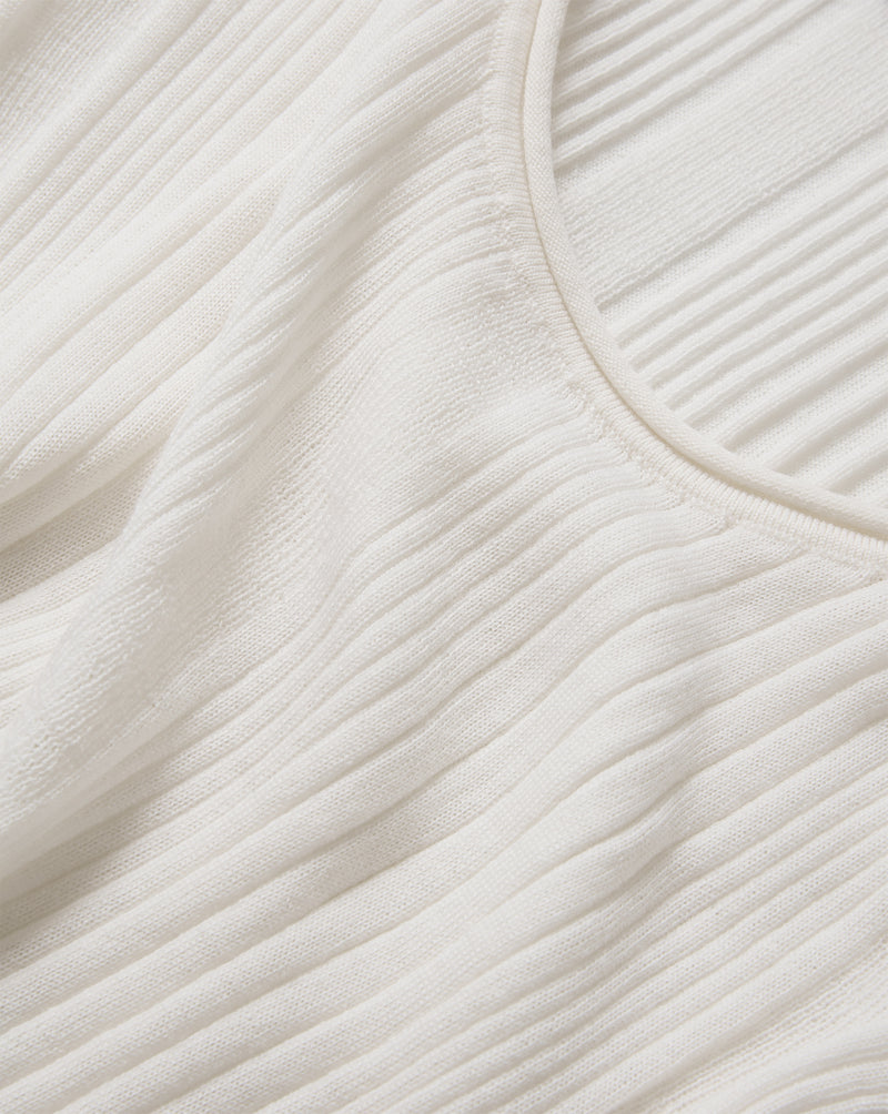 Veronica Beard Birke Merino Wool Tank Top - Ivory
