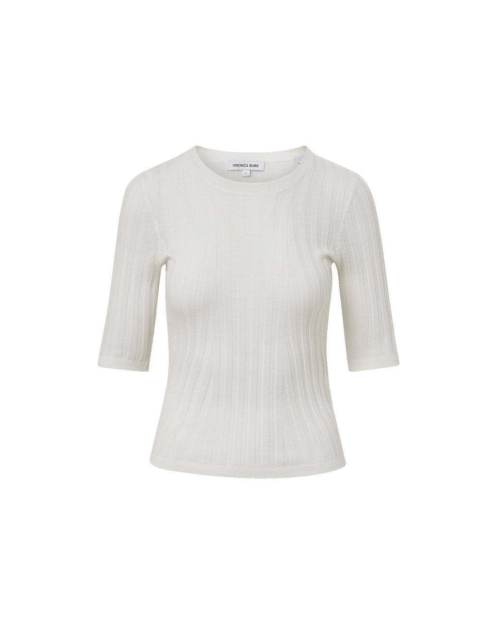 Veronica Beard Debois Merino Wool Top - Ivory