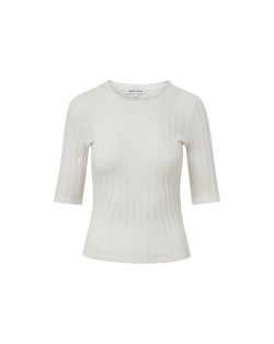 Veronica Beard Debois Merino Wool Top - Ivory
