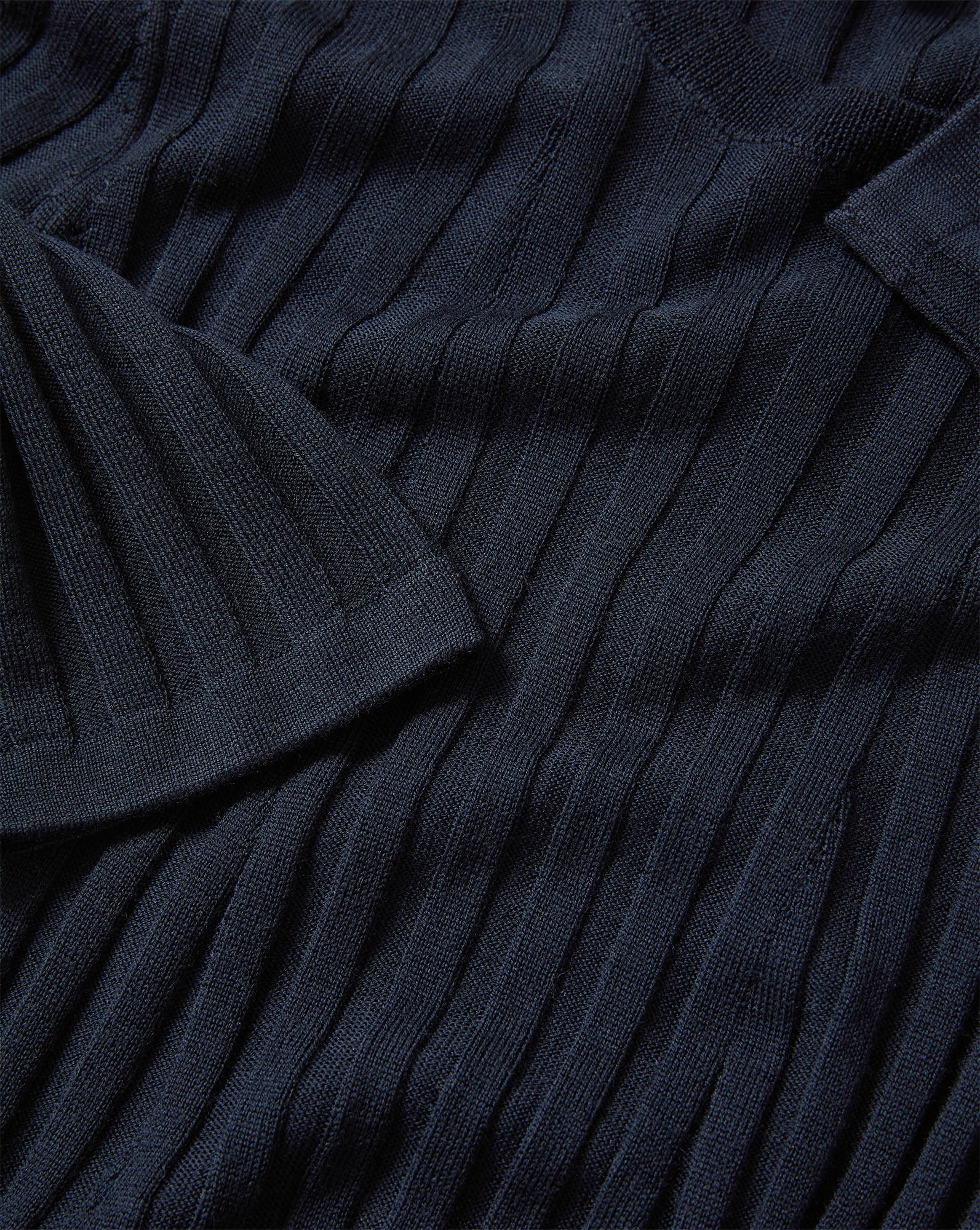 Veronica Beard Debois Merino Wool Top - Navy