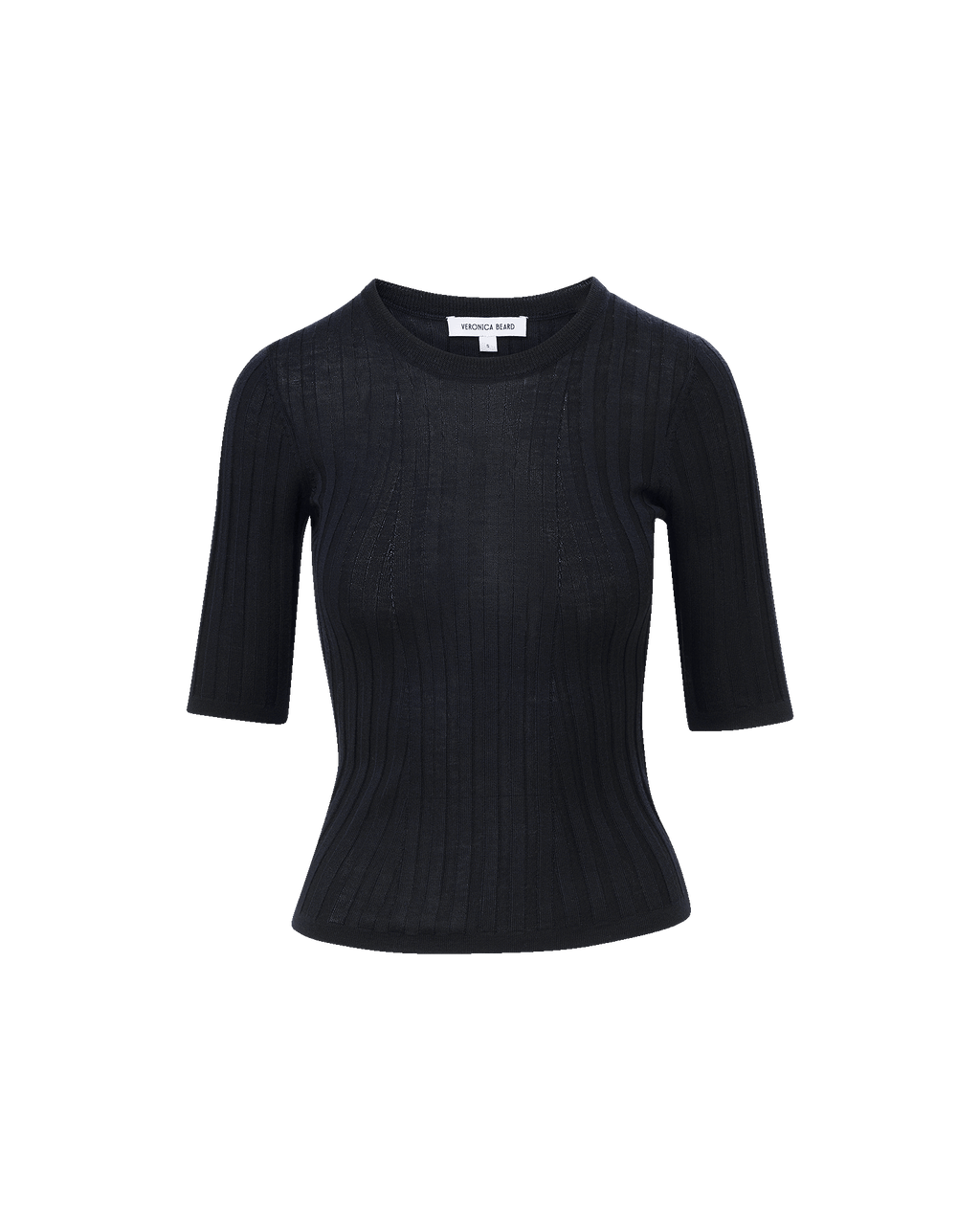 Veronica Beard Debois Merino Wool Top - Navy