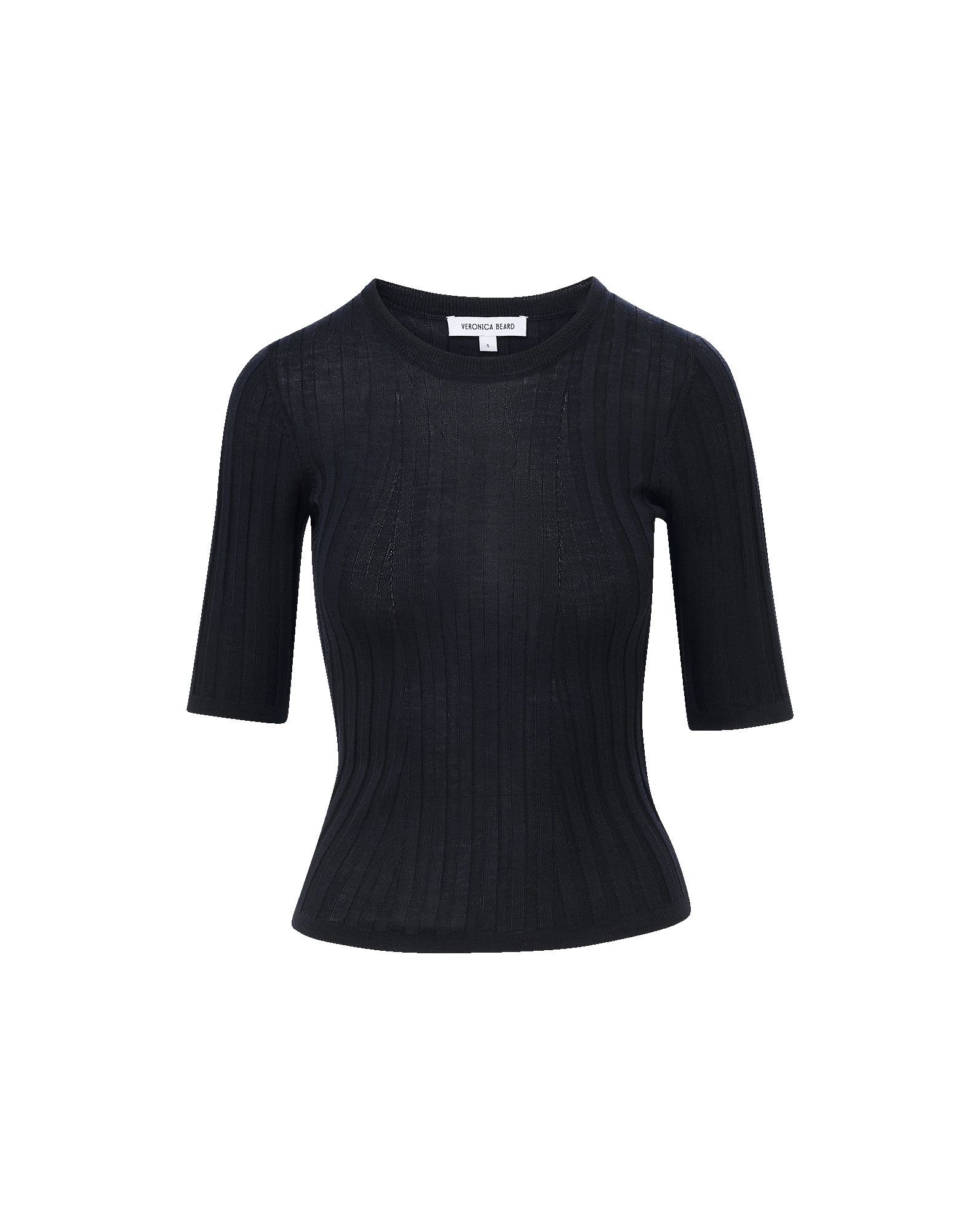 Veronica Beard Debois Merino Wool Top - Navy