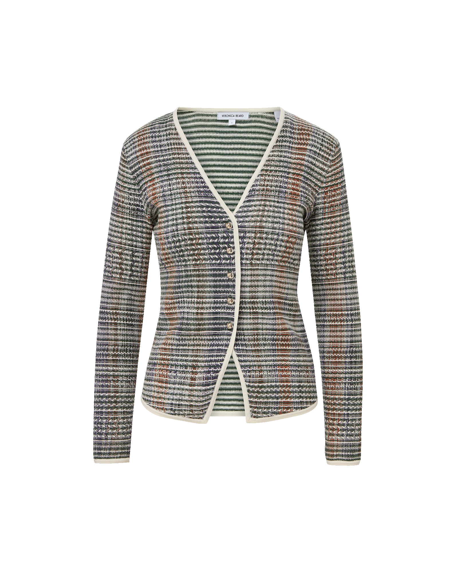 Nadialine Knit Jacket in Dark Hunter Green Multi | Veronica Beard Nadialine Knit Jacket in Dark Hunter Green Multi | Veronica Beard