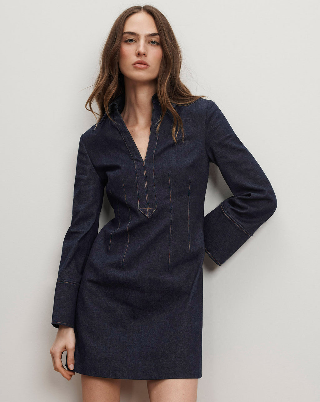 Veronica Beard Raymond Denim Mini Dress | Midnight Wash | Size 4 Veronica Beard Raymond Denim Mini Dress | Midnight Wash | Size 4