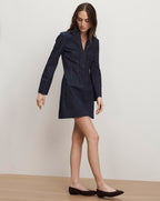 Veronica Beard Raymond Denim Mini Dress - Midnight Wash