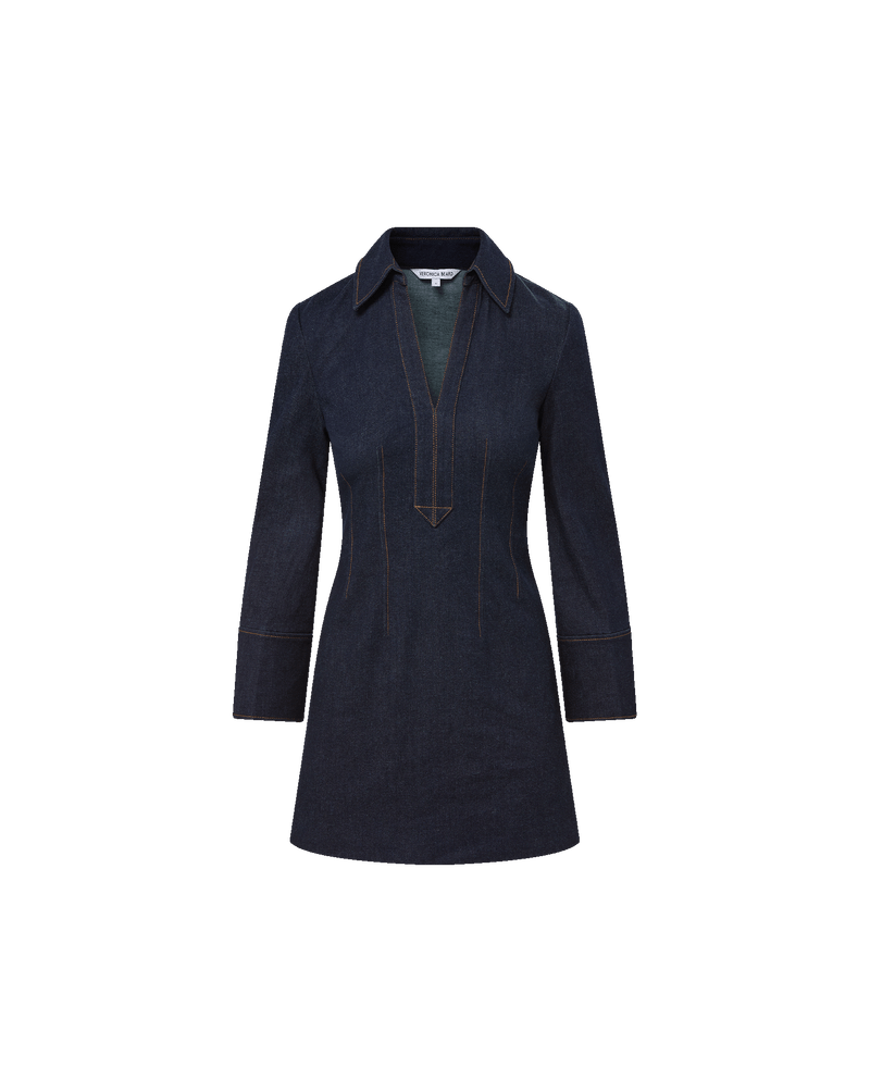 Honora Denim Midi Shirtdress in Blue Denim | Veronica Beard Honora Denim Midi Shirtdress in Blue Denim | Veronica Beard
