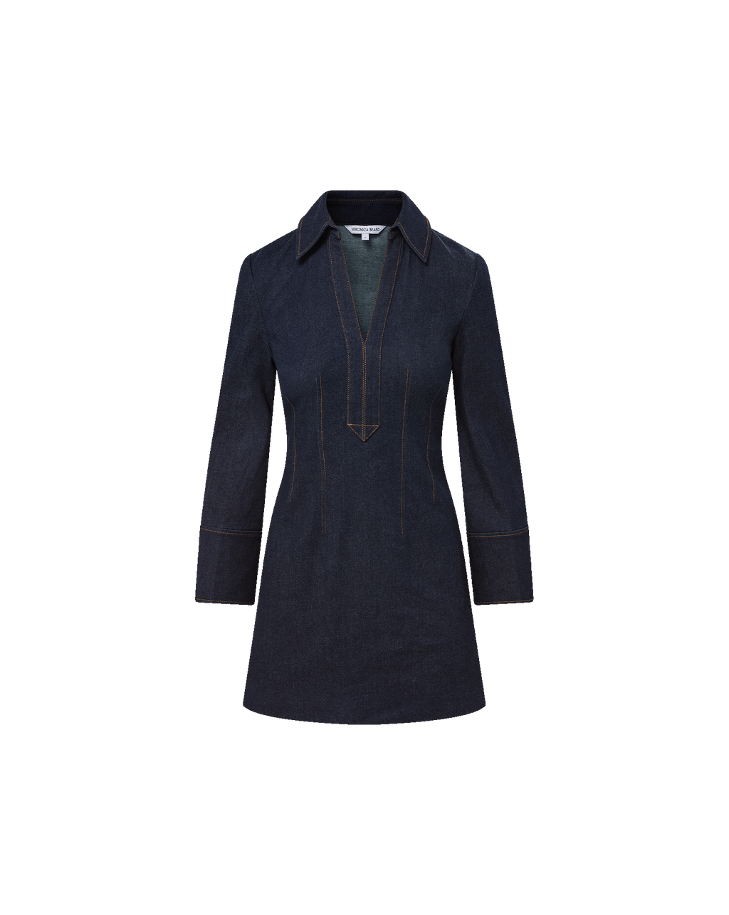 Veronica Beard Raymond Denim Mini Dress - Midnight Wash