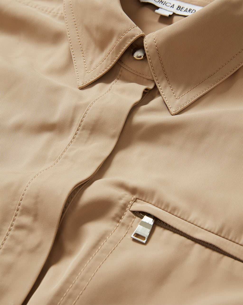 Veronica Beard Wilfred Bungee Button-Down Shirt - Sand